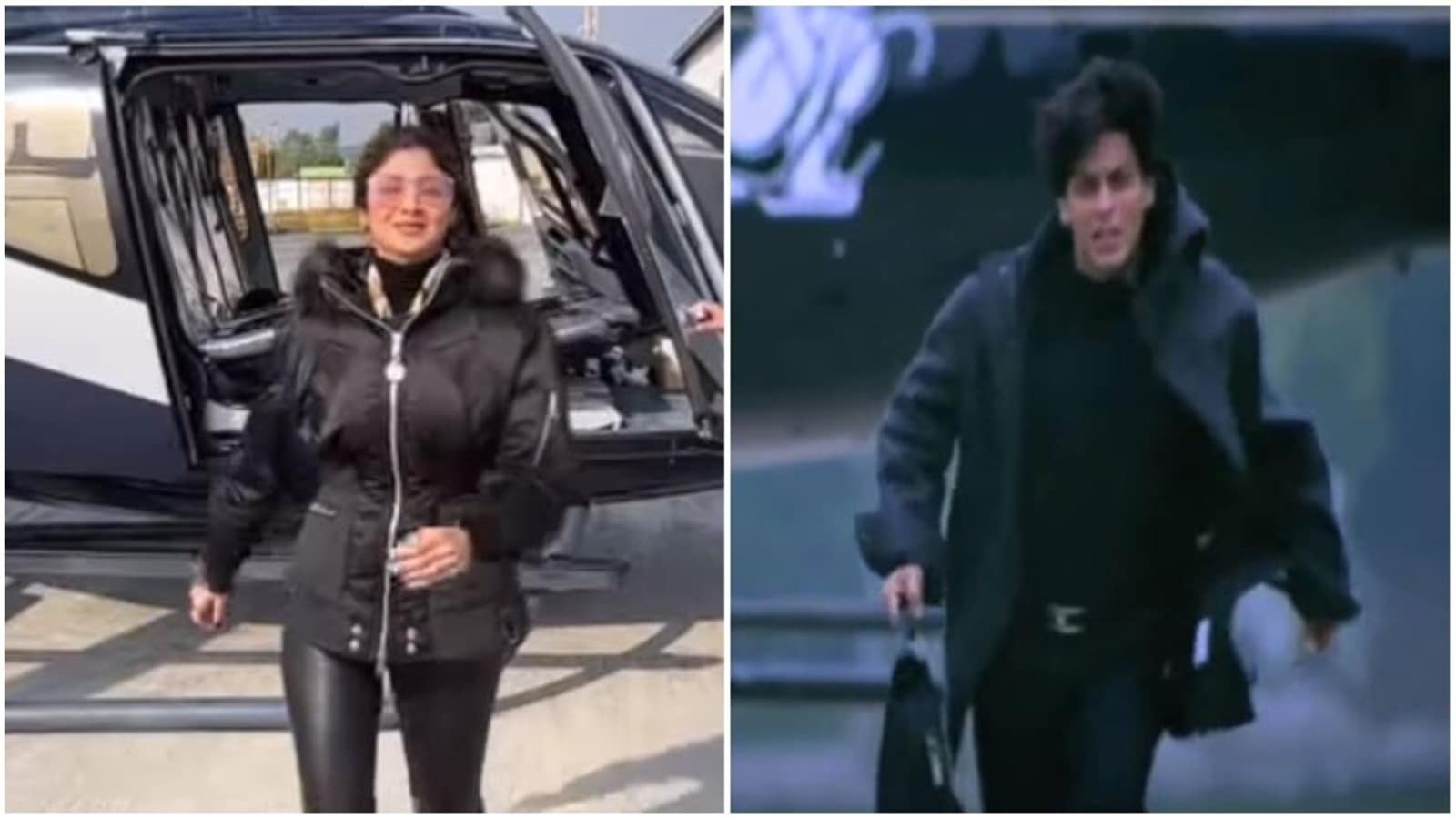 1600px x 900px - Shilpa Shetty channels Shah Rukh Khan, recreates K3G's helicopter scene.  Watch | Bollywood - Hindustan Times