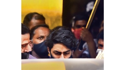 Aryan Khan, son of Bollywood actor Shah Rukh Khan, was released from Mumbai’s Arthur Road jail on October 30, two days after the Bombay high court granted him bail and after spending 22 days behind bars in the cruise drugs bust case. The NCB eventually admitted in court that no drugs were found on him, leading to his release on bail. (Satish Bate / HT Photo) Aryan Khan, son of Bollywood actor Shah Rukh Khan, was released from Mumbai’s Arthur Road jail on October 30, two days after the Bombay high court granted him bail and after spending 22 days behind bars in the cruise drugs bust case. The NCB eventually admitted in court that no drugs were found on him, leading to his release on bail. (Satish Bate / HT Photo)