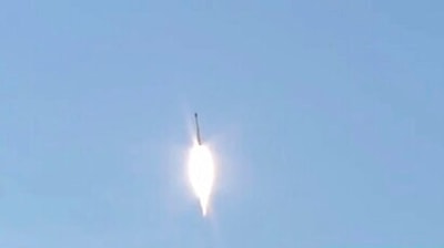 &nbsp;Iran launched a satellite carrier rocket bearing three devices into space, though it's unclear whether any of the objects entered orbit around the Earth.&nbsp; (AP)