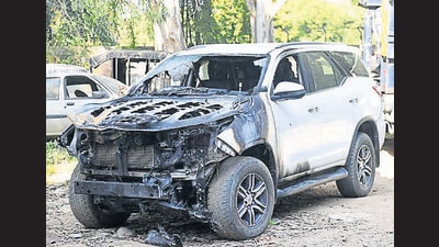 Chandigarh Police said that the accused were under the influence of alcohol when they damaged the Haryana MLA’s vehicle and set it ablaze. (HT File)