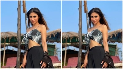 Mouni played muse to the designer house Cotton Story and picked a three-piece attire. (Instagram/@imouniroy)