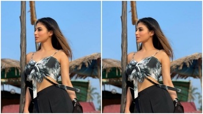 Basking under the winter sun, Mouni posed for the pictures. (Instagram/@imouniroy)