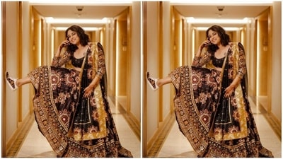 Swara showed off her matching sneakers from the house of The Saree Sneakers. (Instagram/@reallyswara)