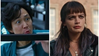 Stills from Netflix shows Squid Game and Sex Education. Stills from Netflix shows Squid Game and Sex Education. 