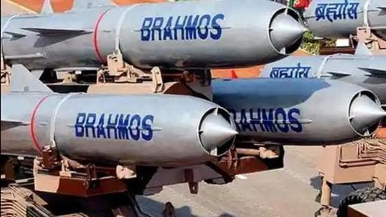 A team from the Philippine Navy visited the production unit of BrahMos Aerospace in Hyderabad earlier this month as part of the process to acquire the BrahMos cruise missile system jointly developed by India and Russia. (HT File Photo)