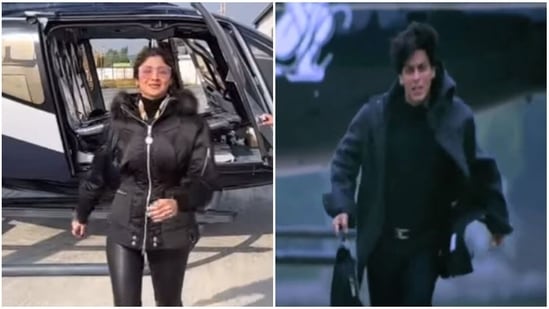 Shahrukh Khansexvideo - Shilpa Shetty channels Shah Rukh Khan, recreates K3G's helicopter scene.  Watch | Bollywood - Hindustan Times