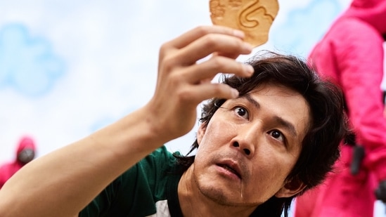 Lee Jung in a still from Squid Game.