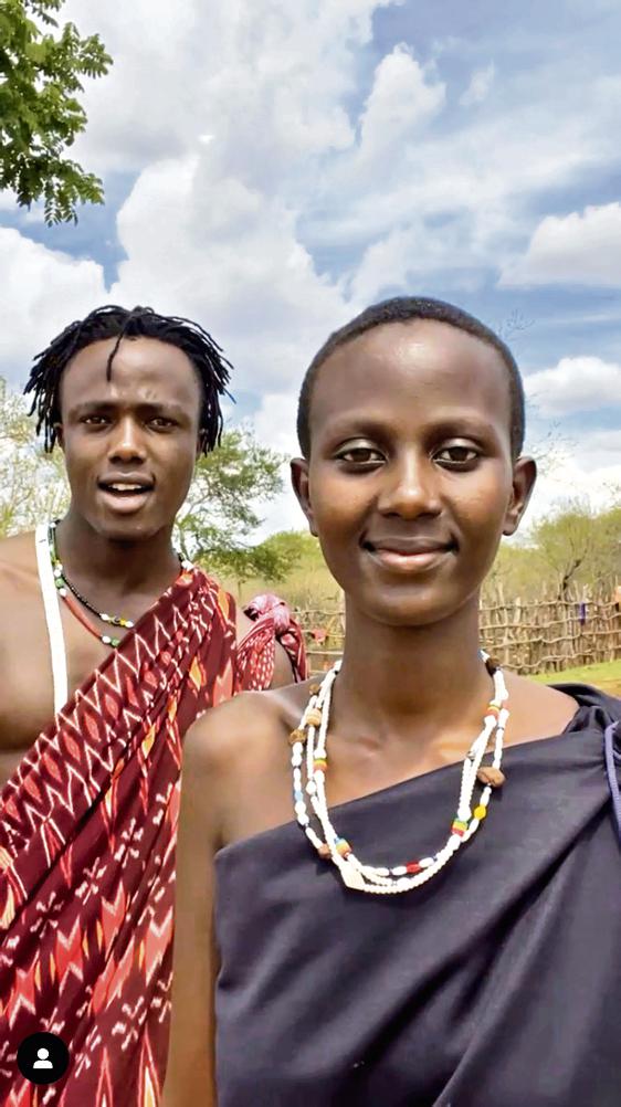 Kili Paul with sister Neema Paul Kili Paul with sister Neema Paul