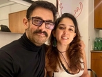 Aamir Khan with his daughter Ira Khan.(Instagram ) Aamir Khan with his daughter Ira Khan.(Instagram )
