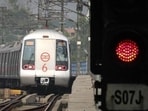 The Delhi Metro said no passenger will be allowed to stand while travelling. (HT File Photo)