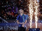 Germany's Alexander Zverev celebrates with trophy after winning his final match against Russia's Daniil Medvedev