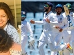 Anushka Sharma and Vamika were at the stadium to support Virat Kohli as he and team India played against South Africa. (AP) Anushka Sharma and Vamika were at the stadium to support Virat Kohli as he and team India played against South Africa. (AP)