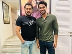 Tovino Thomas poses with Salman Khan.