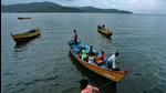 A file photo of fishermen in Port Blair, in India's Andaman and Nicobar Islands archipelago. NITI Aayog has conceptualised the Holistic Development of Great Nicobar Island in the Andaman and Nicobar Islands project. (AP/File)