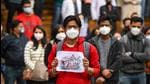 Resident doctors are seen at a protest over the delay in NEET-PG counselling at Lady Hardinge Hospital in New Delhi on Thursday. (Hindustan Times) Resident doctors are seen at a protest over the delay in NEET-PG counselling at Lady Hardinge Hospital in New Delhi on Thursday. (Hindustan Times)