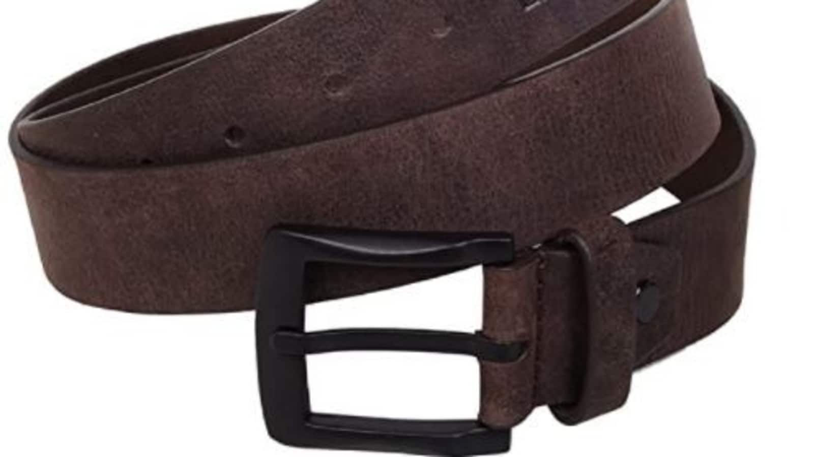 Accessories Belts Leather Belts Geox Leather Belt brown casual look 