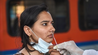 Lav Agarwal, Joint Secretary, Ministry of Health informed that according to the data acquired last week, the daily number of cases of India have reached 8000. (PTI) Lav Agarwal, Joint Secretary, Ministry of Health informed that according to the data acquired last week, the daily number of cases of India have reached 8000. (PTI)