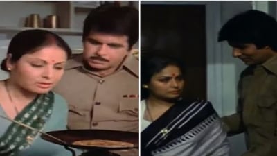 Rakhee Gulzar, Dilip Kumar and Amitabh Bachchan featured in Shakti together. Rakhee Gulzar, Dilip Kumar and Amitabh Bachchan featured in Shakti together.
