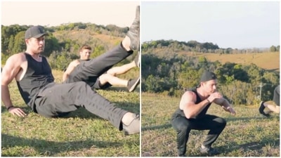 Chris Hemsworth has a 'no equipment burner' fix before New Year (Instagram/@chrishemsworth)