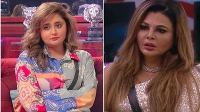 Rakhi Sawant asked her about her divorce, but Rashami Desai did not want to talk about it, Rakhi Sawant asked her about her divorce, but Rashami Desai did not want to talk about it,