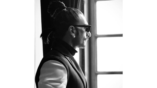 Ranveer In Monochrome Photoshoot