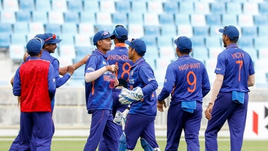 India U19 side in action against Sri Lanka U19