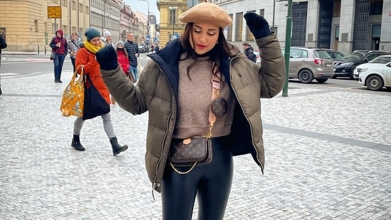 Arjun Kapoor commented on her post, "Itni Prague- iti ho gaye iss saal tumhari waah (So much Prague, you are done with this year)!" She replied, "Baba please can’t hear you on international roaming."