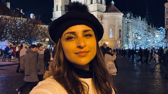 Parineeti Chopra captioned her post, "Europe x NYE. Thank you 2021. You blessed me."