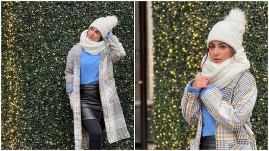 Hina Khan is celebrating the last few days of 2021 like a diva. The actor took off for her trip to New York City recently and since then, her Instagram profile is replete with pictures and videos of her ventures in the city. The actor is also setting major winter fashion goals for us.(Instagram/@realhinakhan)