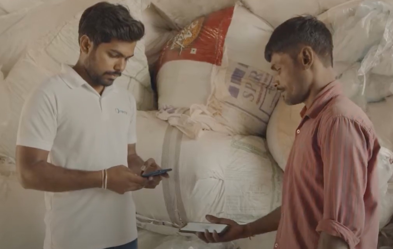 Local processors commit to collecting and sorting waste. They can then sell it to recyclers via the app too. (Photo courtesy Recykal)