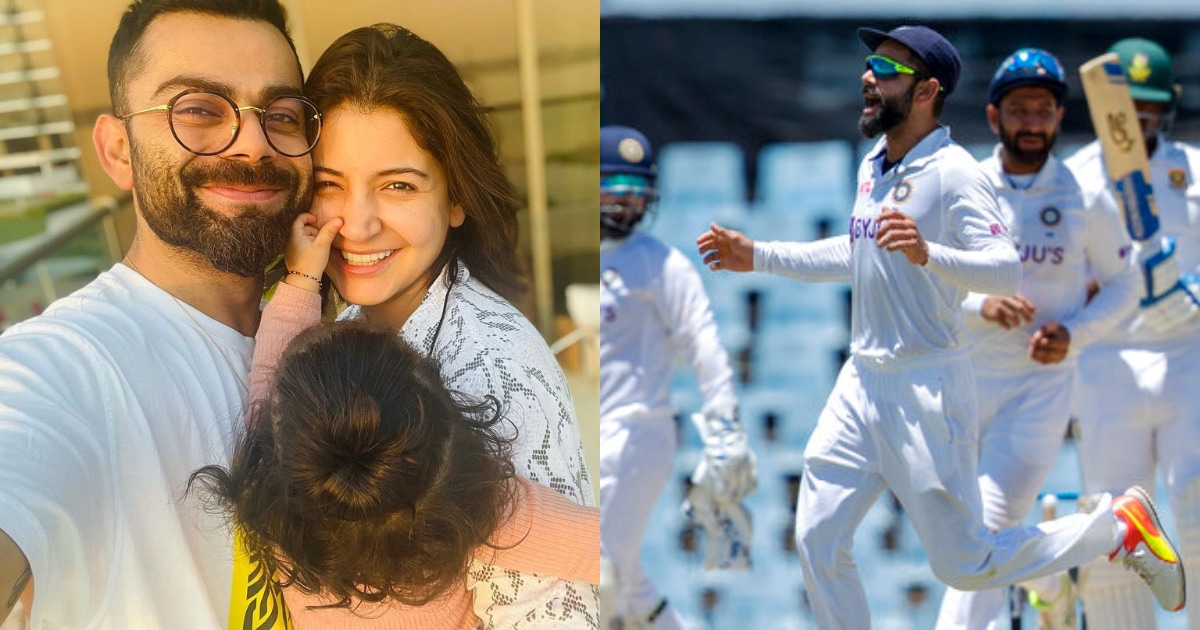 Anushka Sharma and Vamika were at the stadium to support Virat Kohli as he and team India played against South Africa. (AP) Anushka Sharma and Vamika were at the stadium to support Virat Kohli as he and team India played against South Africa. (AP)