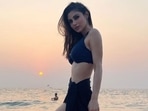 Mouni Roy enters 2022 in a black bikini, enjoys an epic vacay and sunset in Goa: See pics inside