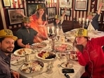 Kunal Kemmu, Soha Ali Khan, Saif Ali Khan and Kareena Kapoor finally unite on the New Year's eve. Kunal Kemmu, Soha Ali Khan, Saif Ali Khan and Kareena Kapoor finally unite on the New Year's eve.