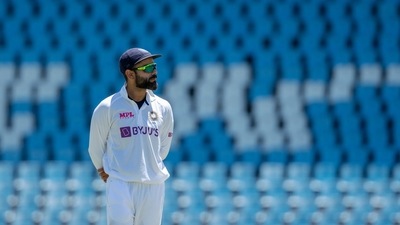 India's captain Virat Kohli watches the electronic score board during the fifth day of the Test Cricket match between South Africa and India at Centurion Park in Pretoria, South Africa, Thursday. (AP) India's captain Virat Kohli watches the electronic score board during the fifth day of the Test Cricket match between South Africa and India at Centurion Park in Pretoria, South Africa, Thursday. (AP)