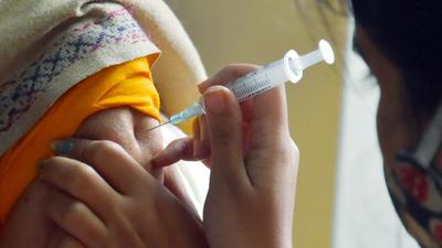 A Covid-19 vaccine is being inoculated to a beneficiary during a special vaccination drive, in Kolkata on December 7, 2021. (ANI) A Covid-19 vaccine is being inoculated to a beneficiary during a special vaccination drive, in Kolkata on December 7, 2021. (ANI)