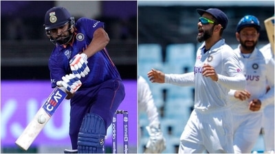 Rohit Sharma (L) and Virat Kohli. (AP) Rohit Sharma (L) and Virat Kohli. (AP)