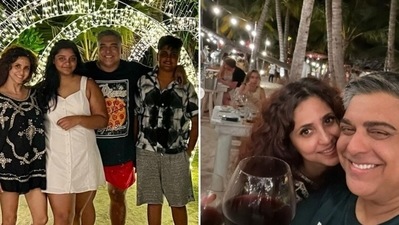 Ram Kapoor who rang in the New Year with wife Gautami in Maldives wished for a safe and wonderful 2022 for his fans. "A very happy new year to all of you lovely people out there, we wish you all a safe and wonderful year ahead. Lots of love," wrote Ram Kapoor. (Instagram/Ram Kapoor) Ram Kapoor who rang in the New Year with wife Gautami in Maldives wished for a safe and wonderful 2022 for his fans. "A very happy new year to all of you lovely people out there, we wish you all a safe and wonderful year ahead. Lots of love," wrote Ram Kapoor. (Instagram/Ram Kapoor)