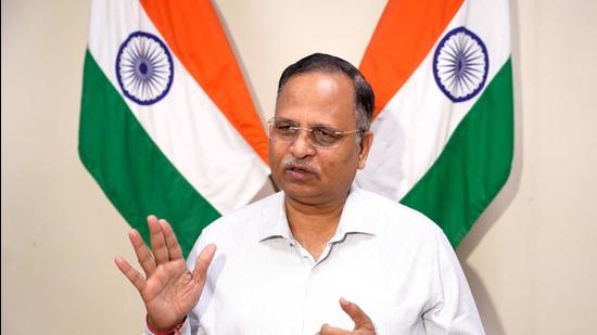 Delhi health minister Satyendar Jain said the government is readying 3,000 Covid dedicated beds for children at various facilities. (HT Photo)