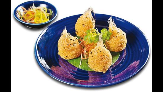 The fried chives dumplings at China Kitchen at Hyatt Regency The fried chives dumplings at China Kitchen at Hyatt Regency