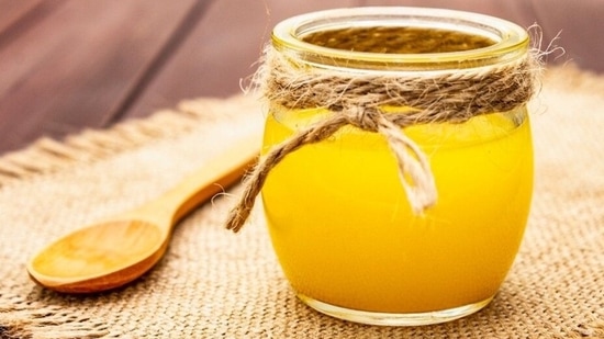 Instil two drops of cow ghee in both your nostrils at night before sleep.(Instagram)