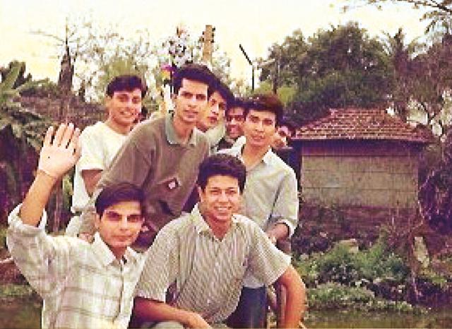 At a Saraswati puja celebration in Kolkata during his hotel management days in 1994 At a Saraswati puja celebration in Kolkata during his hotel management days in 1994