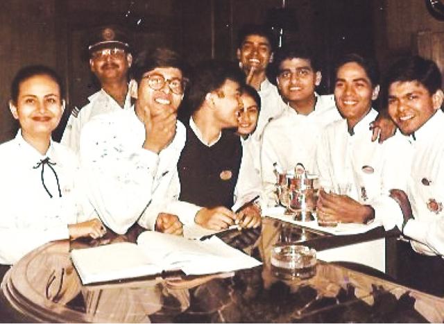 At Polo Lounge, with colleagues Pradeep Rawat, Preeti Saraswat, Deepak Singh, Dhruv Roy, Ameet Kapoor and Vikas Sood in 1997 At Polo Lounge, with colleagues Pradeep Rawat, Preeti Saraswat, Deepak Singh, Dhruv Roy, Ameet Kapoor and Vikas Sood in 1997