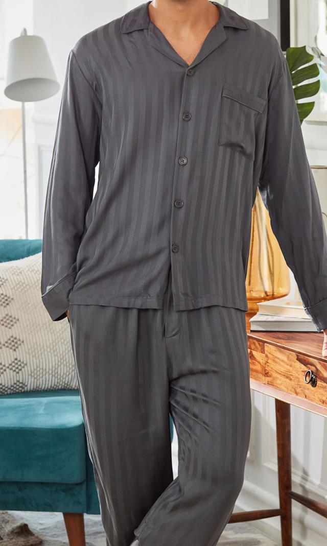 The night suits from Dusk are the perfect sleepwear for cosy nights, and laidback mornings The night suits from Dusk are the perfect sleepwear for cosy nights, and laidback mornings