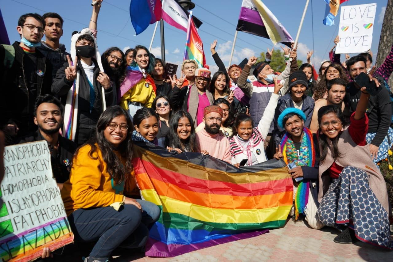 The first pride in the hill state was on December 15 in Palampur (Himachal Queer Collective) The first pride in the hill state was on December 15 in Palampur (Himachal Queer Collective)