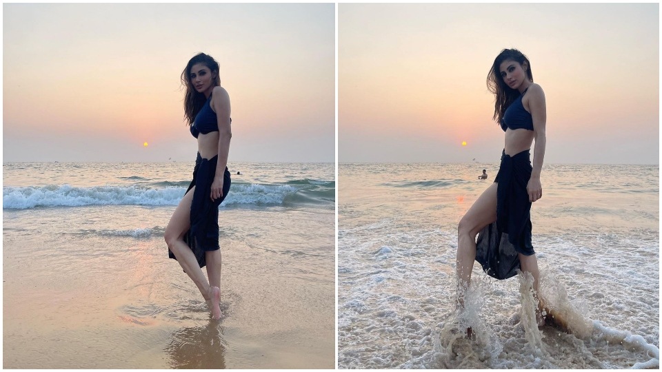 960px x 540px - Mouni Roy enters 2022 in a black bikini, enjoys an epic vacay and sunset in  Goa | Travel - Hindustan Times