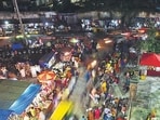 Bengaluru saw muted new year celebrations this year amid strict restrictions. 