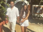 Leander Paes and Kim Sharma in a pic posted by Kim on her social media. Leander Paes and Kim Sharma in a pic posted by Kim on her social media.