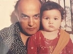 Mahesh Bhatt with a young Alia.