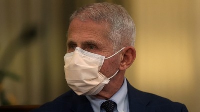 “Now hospitalizations are rising again, and average daily infections are at a record 400,000,” Anthony Fauci said. (Reuters File Photo)