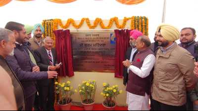 Punjab local bodies minister Brahm Mohindra had laid the foundation stone for the ₹150-crore project at a 14-acre site along Airport Road in Sector 77, Mohali, on December 31. (HT Photo) Punjab local bodies minister Brahm Mohindra had laid the foundation stone for the ₹150-crore project at a 14-acre site along Airport Road in Sector 77, Mohali, on December 31. (HT Photo)